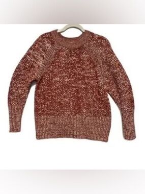 Universal Thread Women's Marled Knit Sweater - Red and Cream